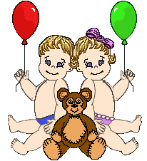 Twins with Teddy