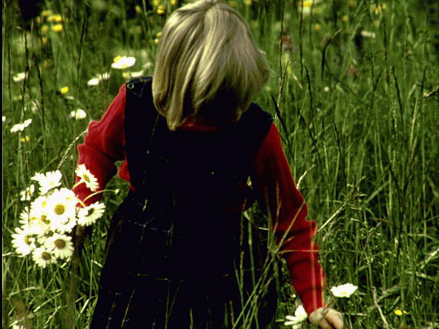 child in field