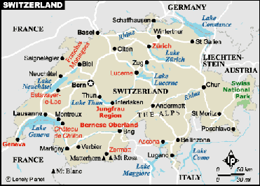 Switzerland Map