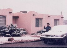 Tossing a snowball in Las Cruces