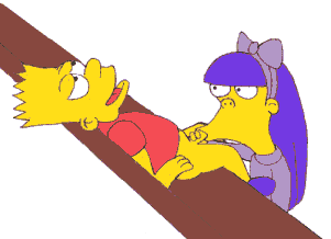 bart gets a blowjob