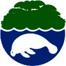 Save the Manatee art logo