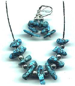 Turquoise necklace #Q-391