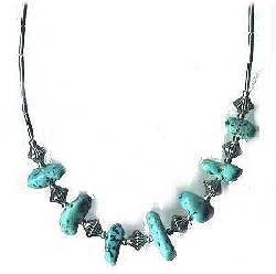 Turquoise necklace #Q-391