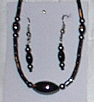 Hematite necklace #j-136