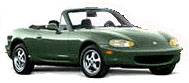 Mazda Miata 1997, verde. El convertible de Alis