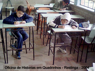 Oficina de Histrias em Quadrinhos - Porto Alegre - 2003/04.