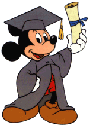 Mickey Graduates