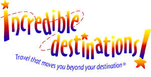  IncredibleDestinations.com logo -- Travel that moves you beyond your destination.(TM) 