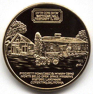 Cupertino Medal-Home & Winery