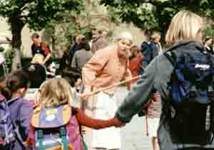 storyteller at museum