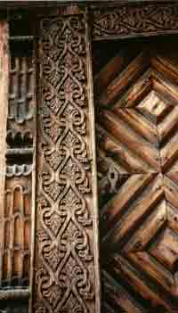 carved doorpost