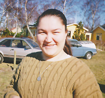 Aziza at our old beach house