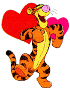 Tigger with Hearts