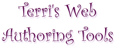 Terri's Web Authoring Tools