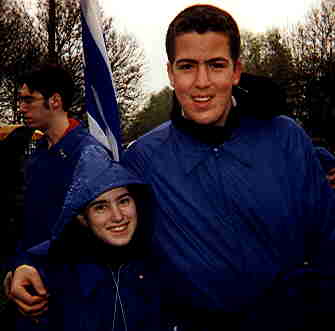 Me and Ari just before the International March of the Living