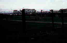 The death camp Majdanik, surrounded by barbed wire.