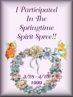 I participated in the Springtime Spirit Spree!