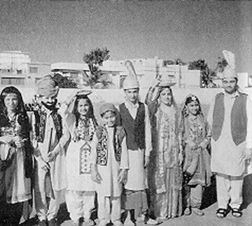 Pakistan Day - L-R Nadia Atta, Farhan Idris (holding my BB rifle), Saba, Gul, Umair, ?, Nurusabah Sheikh, Faisal Jahangir