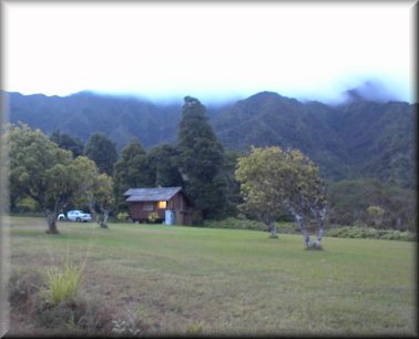 My rental cabin at Kahili Mountain Park, Koloa, Kaua'i, February/March, 2000