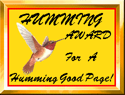 Humming Good Page Award