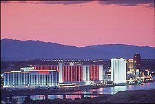 Laughlin at night on the river