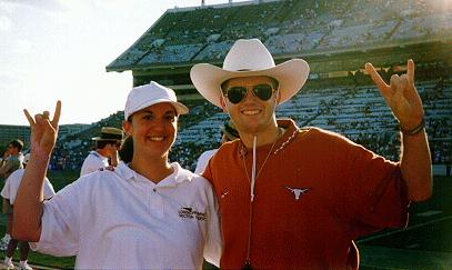 Jenny Hay and Rob Hower, LHBSA Pres, and Drum Major