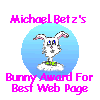 Bunny Award For Best Web Page