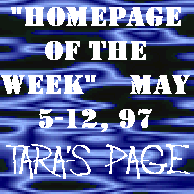 Home Page Of The Week -  May 12, 1997