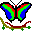 Beautiful butterfly icon