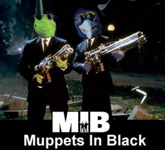 Muppets In Black - Just a little something I knocked up with Photoshop!