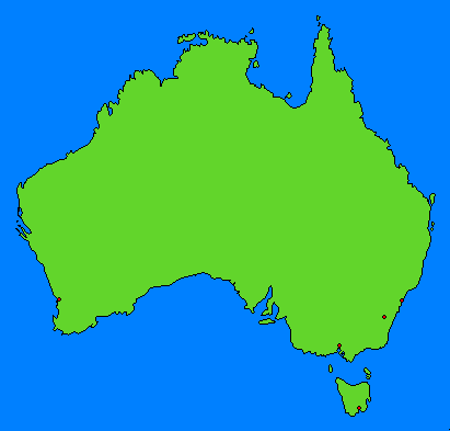 BC Map of Fans - Austrailia