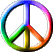 Rainbow Peace Sign