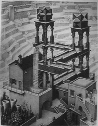 Maurice Escher - Waterfall