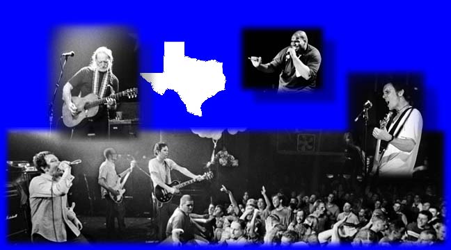 Clockwise from top left: Willie Nelson at Billy Bob's Texas, Shabazz3 at Gypsy Tea Room, Toadies at Trees, and Tripping Daisy at Deep Ellum Live