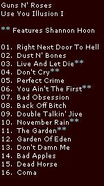Guns N' Roses : Use You Illusion I