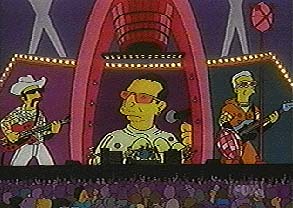 Another lame excuse 
for a picture of U2 on the Simpsons!