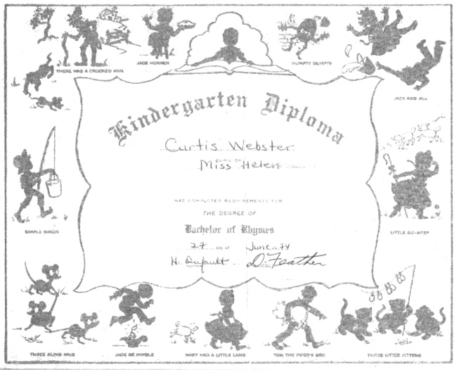 Kindergarten diploma