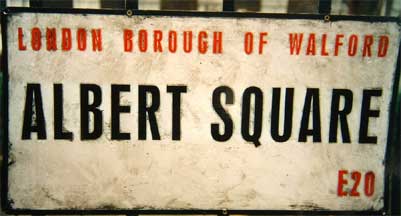 albert square roadsign