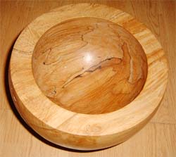 wooden bowl, elegant and functional