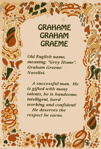 grahame graham graeme