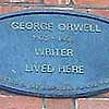 george orwell plaque