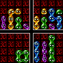 Four examples of valid groups of four. Piet Mondrian, eat your heart out!