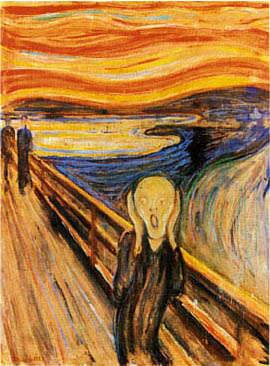 The Scream (1893) by Edvard Munch