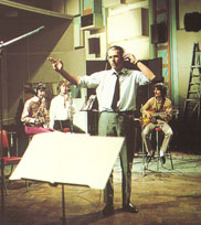 George recording the live telecast of 'All You Need Is Love' 1967