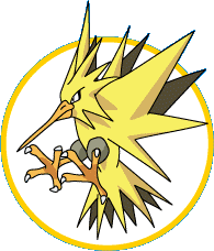 Zapdos: Eltrico e Voador