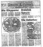 Portada del Primer Suplemento Unsere Kolonien