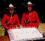 Mounties and cake