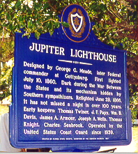 Jupiter Lighthouse sign