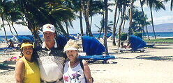 Mauna Lani beach tourists